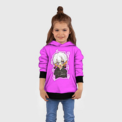 Толстовка-худи детская Чиби Изана, цвет: 3D-черный — фото 2