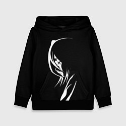 Детская толстовка Силуэт девушки Кучики Рукия