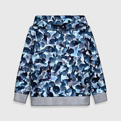 Толстовка-худи детская Новогдние кролики, цвет: 3D-меланж