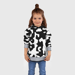 Толстовка-худи детская Камуфляж Cowskin крупный, цвет: 3D-меланж — фото 2