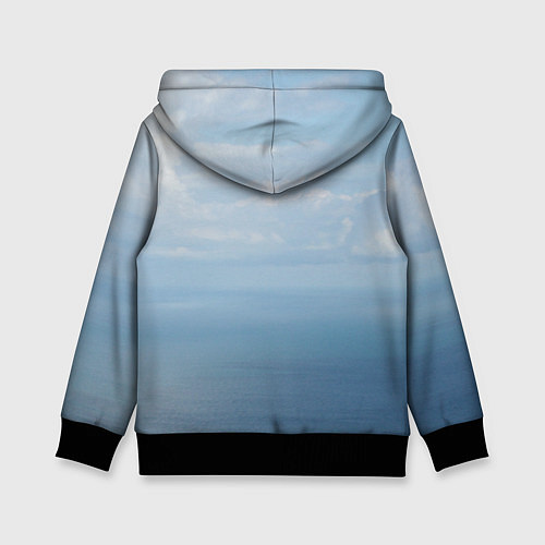 Детская толстовка Крымское море / 3D-Черный – фото 2