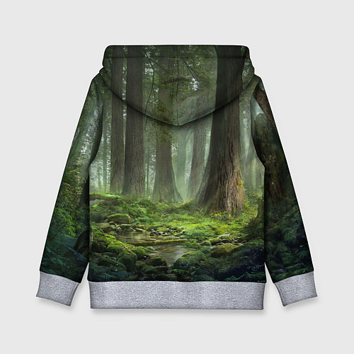 Детская толстовка Мудрое Таинственное Дерево / 3D-Меланж – фото 2