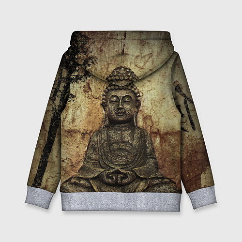 Детская толстовка Статуя Будды / 3D-Меланж – фото 2