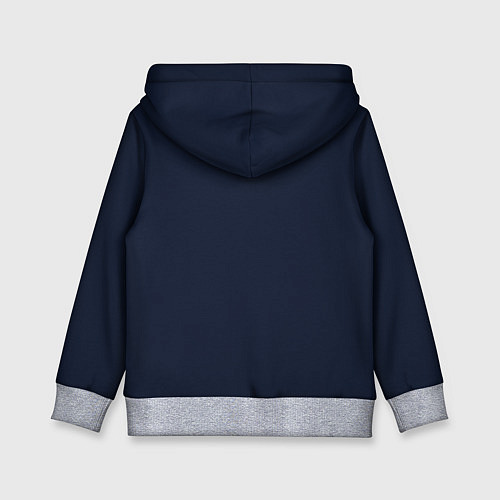 Детская толстовка Лунный котик / 3D-Меланж – фото 2