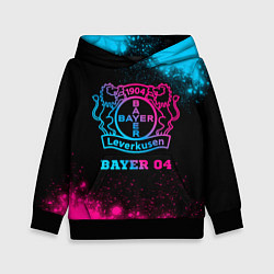 Толстовка-худи детская Bayer 04 - neon gradient, цвет: 3D-черный