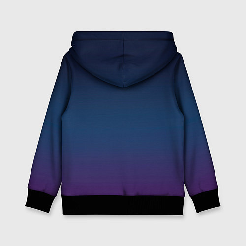 Детская толстовка Корейский символ любви - Неон / 3D-Черный – фото 2