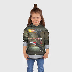 Толстовка-худи детская Скины кс го, цвет: 3D-меланж — фото 2