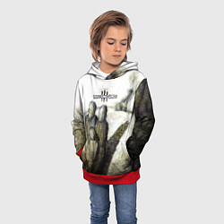 Толстовка-худи детская Three Days Grace дебютный альбом, цвет: 3D-красный — фото 2