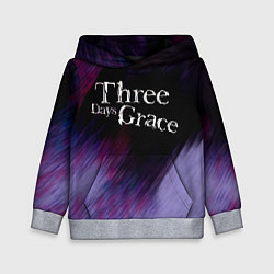 Толстовка-худи детская Three Days Grace lilac, цвет: 3D-меланж