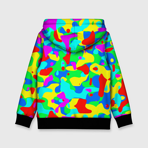 Детская толстовка Форма маляра - кляксы / 3D-Черный – фото 2