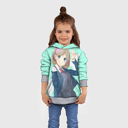 Толстовка-худи детская Милая Кэкэ Тан - Живая любовь Суперзвезда, цвет: 3D-меланж — фото 2