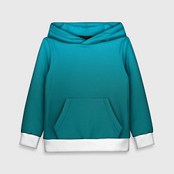 Детская толстовка Градиент бирюзовый