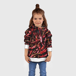 Толстовка-худи детская Перчики чили, цвет: 3D-белый — фото 2