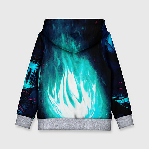 Детская толстовка Водяной Кроль / 3D-Меланж – фото 2