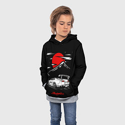 Толстовка-худи детская Тойота супра - JDM Style, цвет: 3D-меланж — фото 2