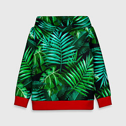 Детская толстовка Тропические растения - текстура