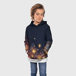 Толстовка-худи детская Новогодняя тема 2023, цвет: 3D-белый — фото 2