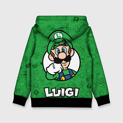 Детская толстовка Луиджи и Марио / 3D-Черный – фото 2