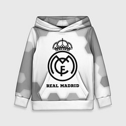 Толстовка-худи детская Real Madrid sport на светлом фоне, цвет: 3D-белый