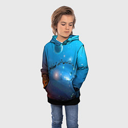 Толстовка-худи детская Бесконечное космическое пространство - Nasa, цвет: 3D-черный — фото 2