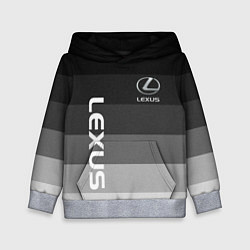 Толстовка-худи детская Lexus серый градиент, цвет: 3D-меланж