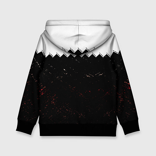 Детская толстовка Новогодний призрак в красной шапке / 3D-Черный – фото 2