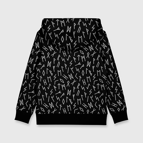 Детская толстовка Valknut runes pattern / 3D-Черный – фото 2