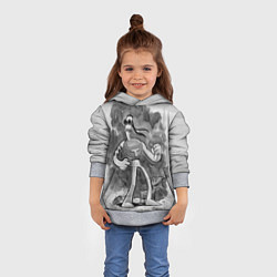 Толстовка-худи детская Томминавт и Клювик, цвет: 3D-меланж — фото 2
