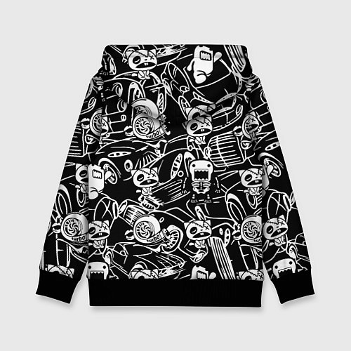 Детская толстовка JDM Pattern / 3D-Черный – фото 2