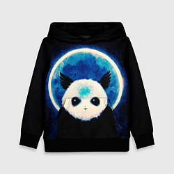 Толстовка-худи детская Святой панда, цвет: 3D-черный