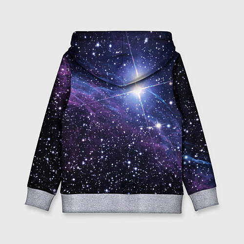 Детская толстовка Три котика в открытом космосе / 3D-Меланж – фото 2