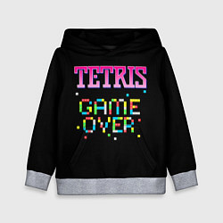 Толстовка-худи детская Tetris - Game Over, цвет: 3D-меланж
