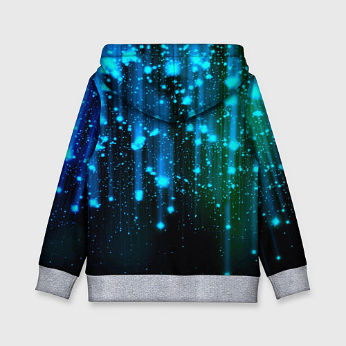 Детская толстовка Space - starfall / 3D-Меланж – фото 2
