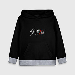 Толстовка-худи детская Stray Kids white logo, цвет: 3D-меланж