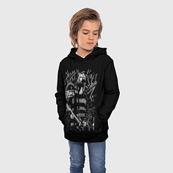 Толстовка-худи детская Nirvana teen spirit, цвет: 3D-черный — фото 2