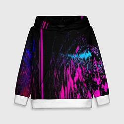 Детская толстовка Фиолетовые линии и нейроны