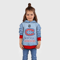 Толстовка-худи детская Montreal Canadiens - NHL, цвет: 3D-красный — фото 2