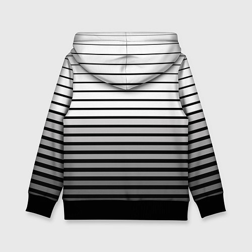 Детская толстовка Полосатый принт футбольный клуб Спартак / 3D-Черный – фото 2