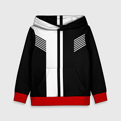 Детская толстовка Чёрные и белые полоски