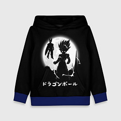 Толстовка-худи детская Dragon Ball Гоку при луне, цвет: 3D-синий