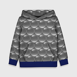 Детская толстовка Абстрактное множество серых металлических шаров