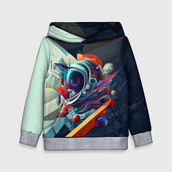 Детская толстовка Космос в стиле кубизма