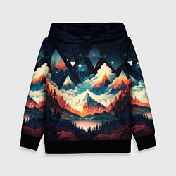 Детская толстовка Футуризм горы