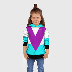 Толстовка-худи детская В ретро стиле FIRM, цвет: 3D-черный — фото 2