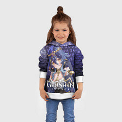 Толстовка-худи детская Лайла элементали, цвет: 3D-белый — фото 2
