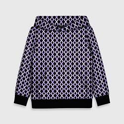 Толстовка-худи детская Розовый паттерн, цвет: 3D-черный