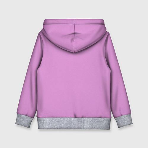 Детская толстовка Замочек к ключику розовый / 3D-Меланж – фото 2