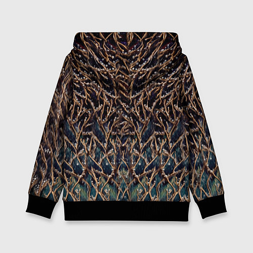 Детская толстовка Семейство лунных сов / 3D-Черный – фото 2