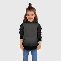 Толстовка-худи детская Черная виньетка для черного, цвет: 3D-черный — фото 2