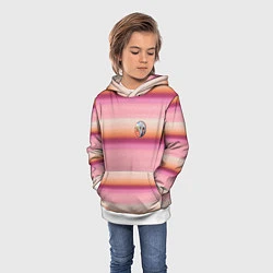Толстовка-худи детская Энид Синклер с Уэнсдей Аддамс - текстура свитера, цвет: 3D-белый — фото 2